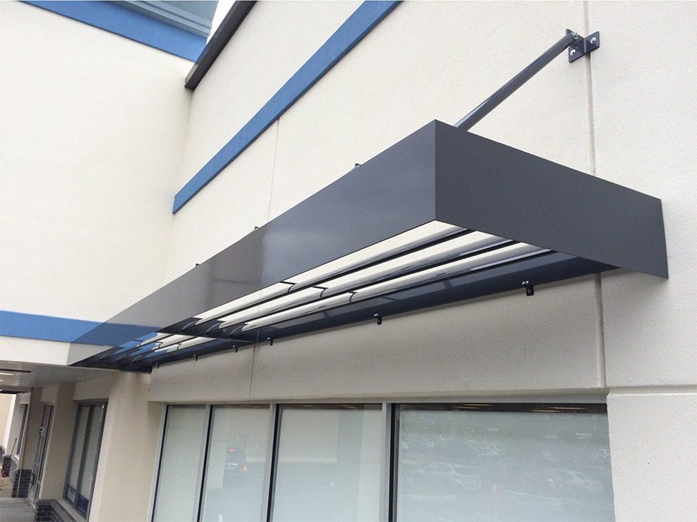 Close View of Metal Awning — Brick, NJ — DUNE Awning Fabrication