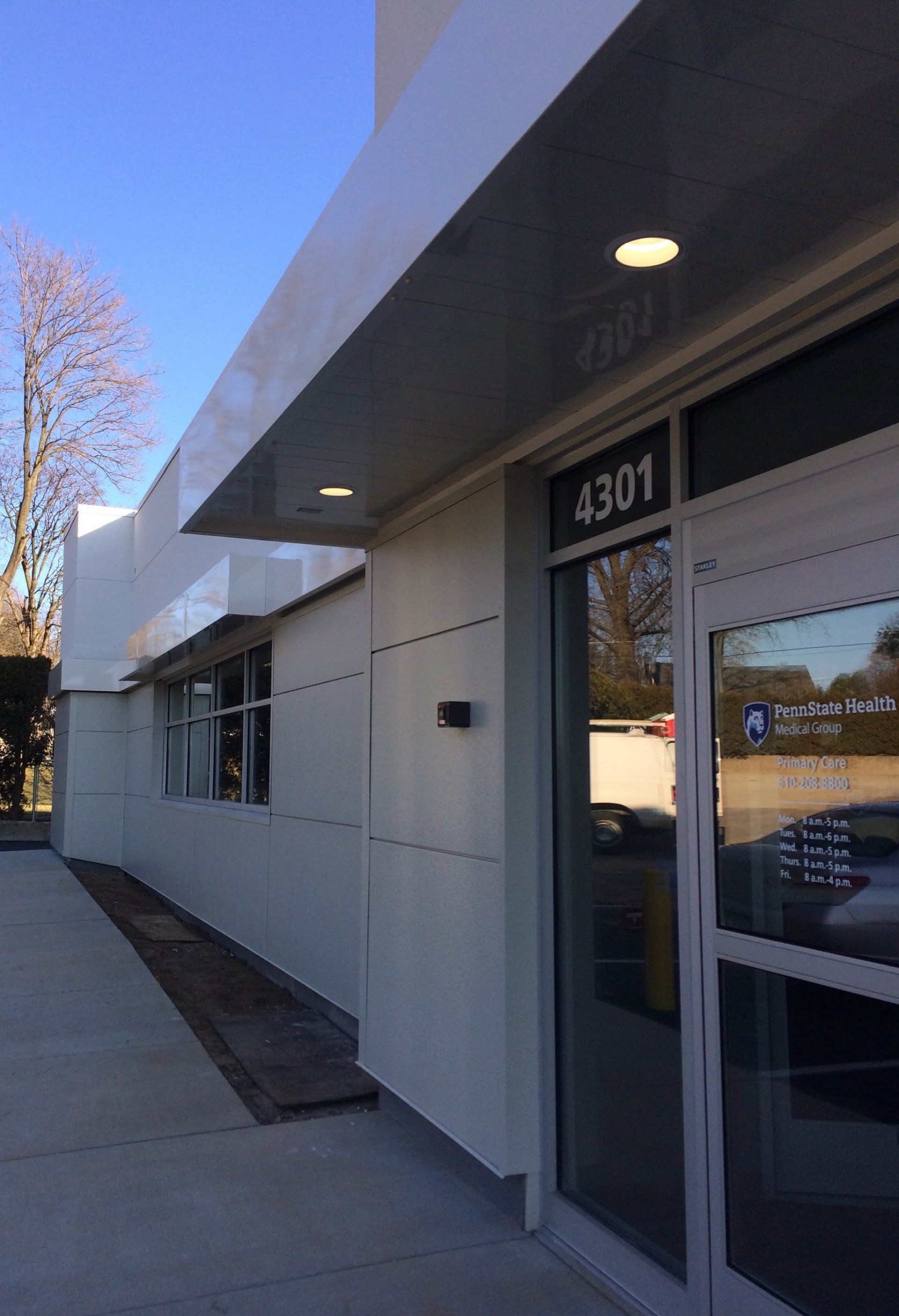 Side of Penn Health State — Brick, NJ — DUNE Awning Fabrication
