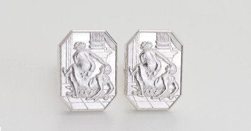  Silver Cufflinks erotic jewellery