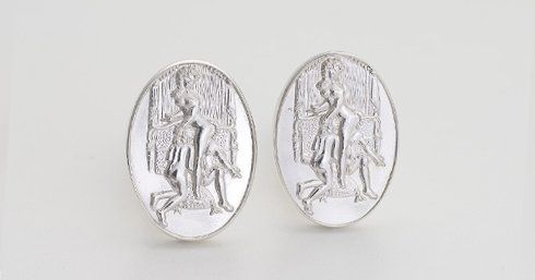 eugenie  Silver Cufflinks erotic jewellery