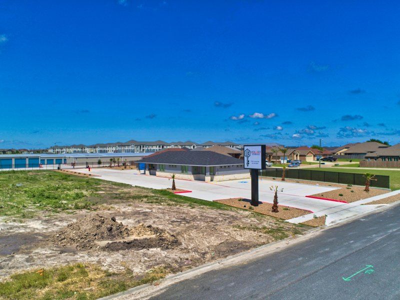 An Aerial View Of House Under Construction In A Residential Area - Corpus Christi, TX - Lock & Key Storage
