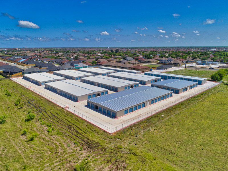 An Aerial View Of A Large Storage Facility In A Residential Area - Corpus Christi, TX - Lock & Key Storage