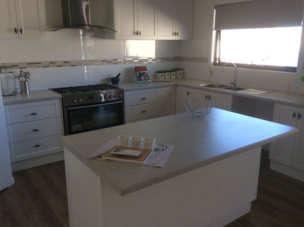 kitchen with island