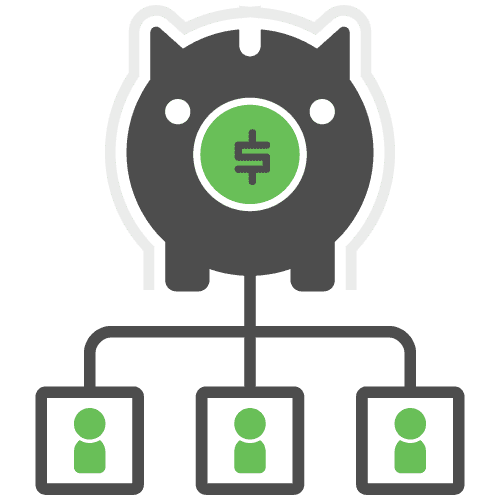 Accounting icon that shows how to save money. Temecula California