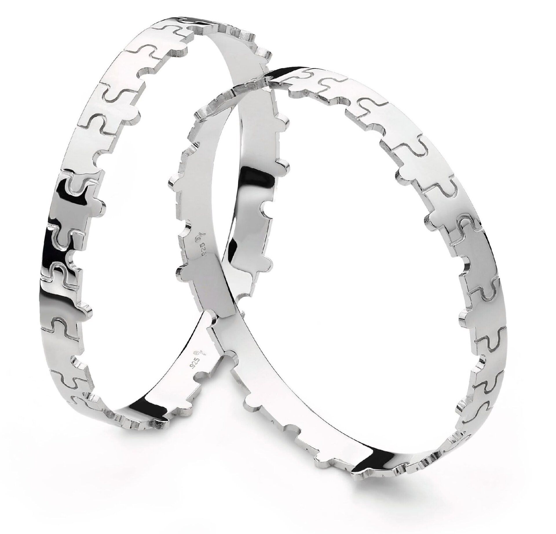 Two silver rings