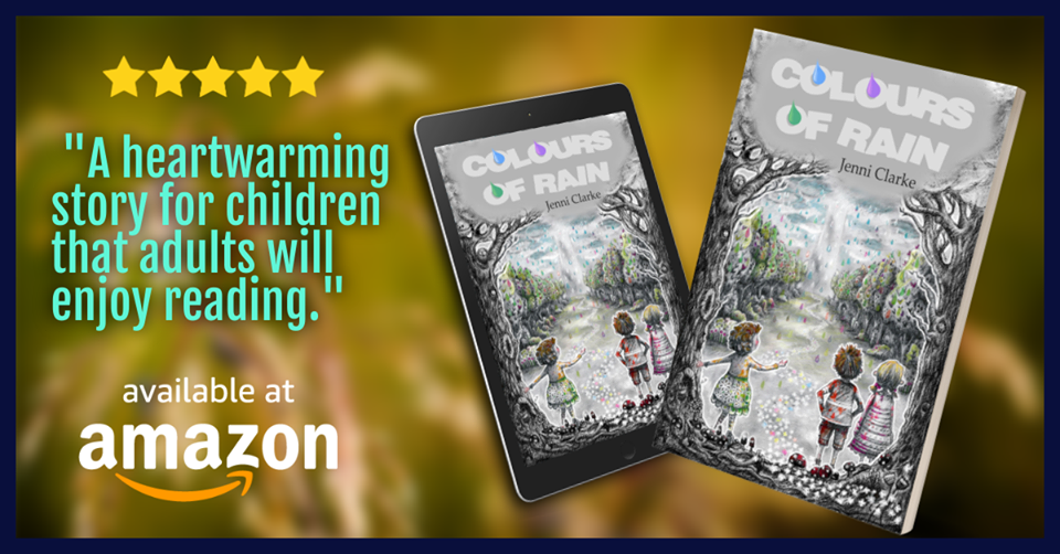 Colours of rain is a magical adventure full of colour and fairy tales. Aimed at children 8-12 years old it has also been written for the adult who may be reading it aloud. 'I bought it for my grand daughter but couldn't resist reading it for myself. 'Well written and engaging my grand daughter loves it.' Barbara M.
