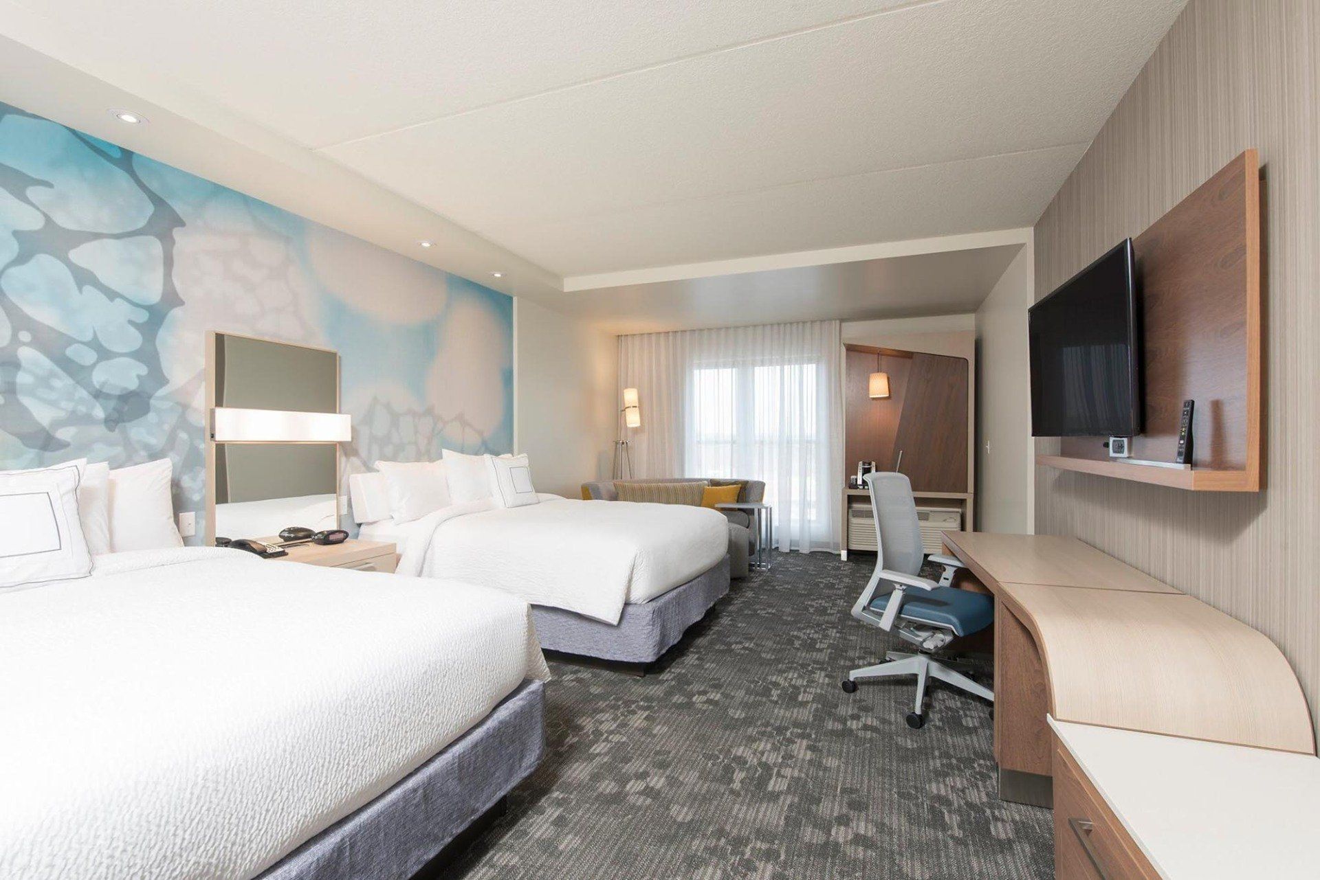 Hotel Room at Courtyard Marriott