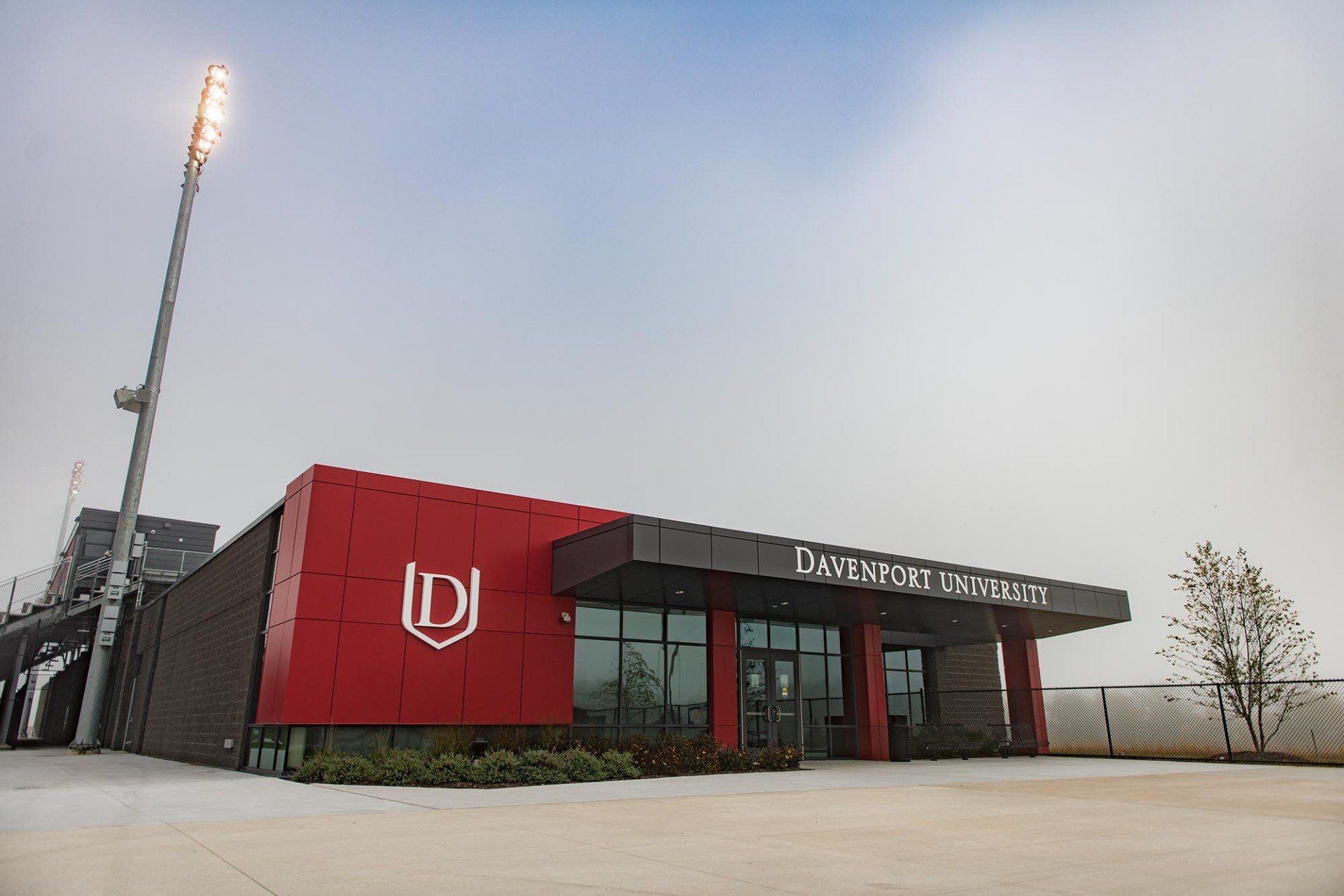 Exterior view of Davenport University Stadium