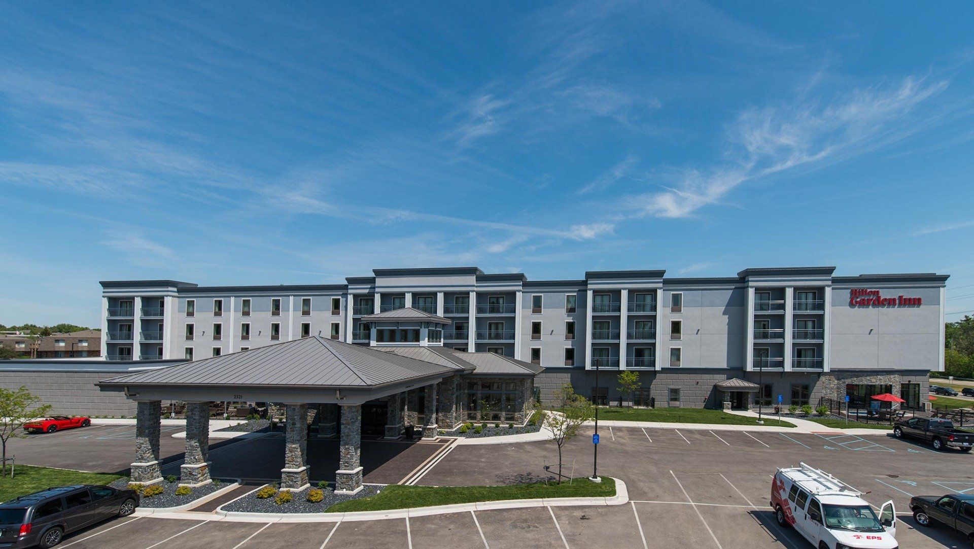 Outside view of Hilton Garden Inn