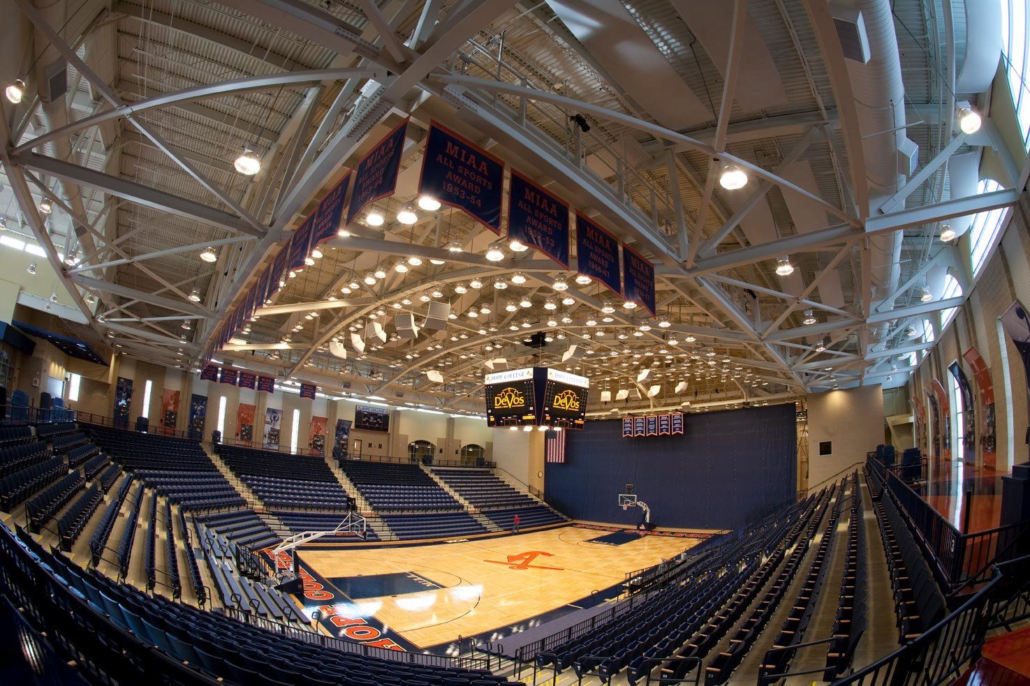Overlooking the Hope College Basketball Area