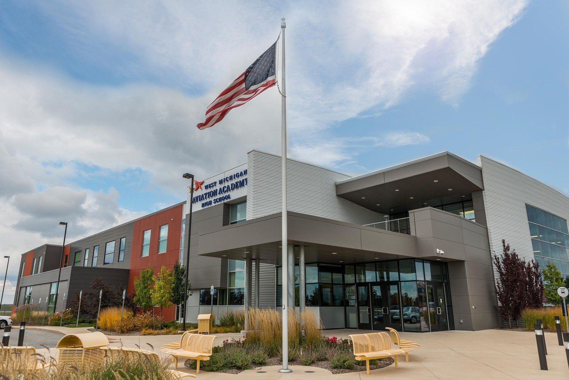 Exterior of WM Aviation Academy