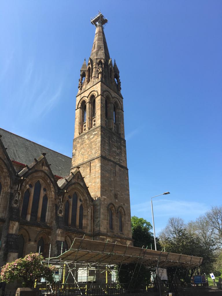 steeplejacks, spire, church, repairs, rope access