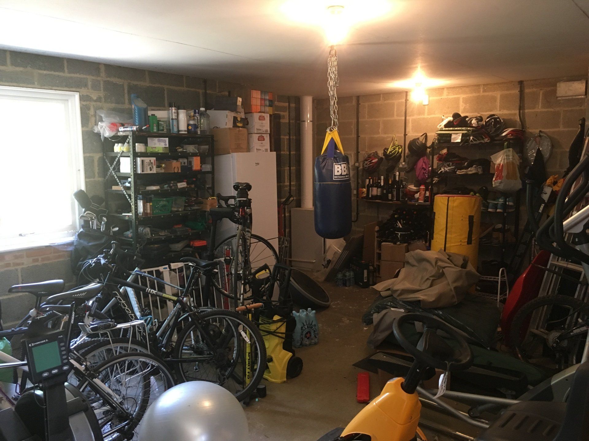 Before a garage conversion in Longworth.