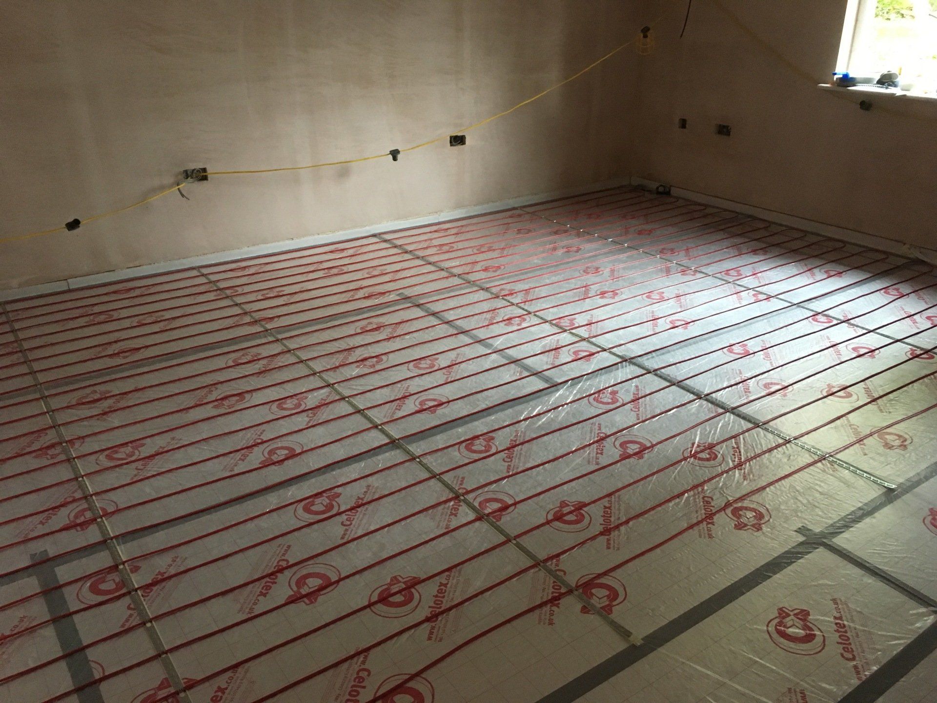 Electric underfloor heating installation in Longworth