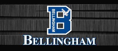 A bellingham logo on a black background