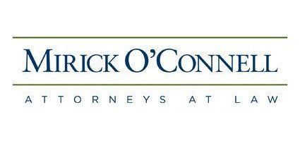 The logo for mirick o ' connell attorneys at law