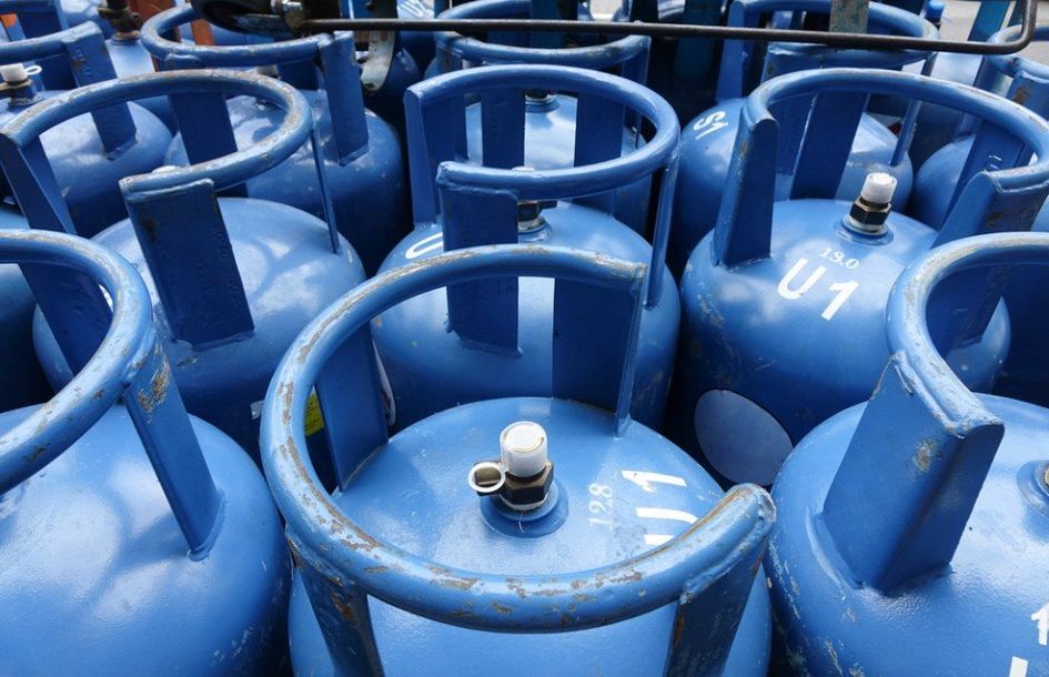 Assortimento di bombole a gas a Verona