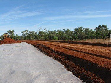 field with asphalt