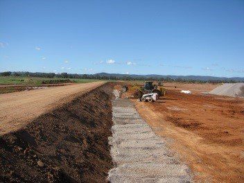 excavated land field