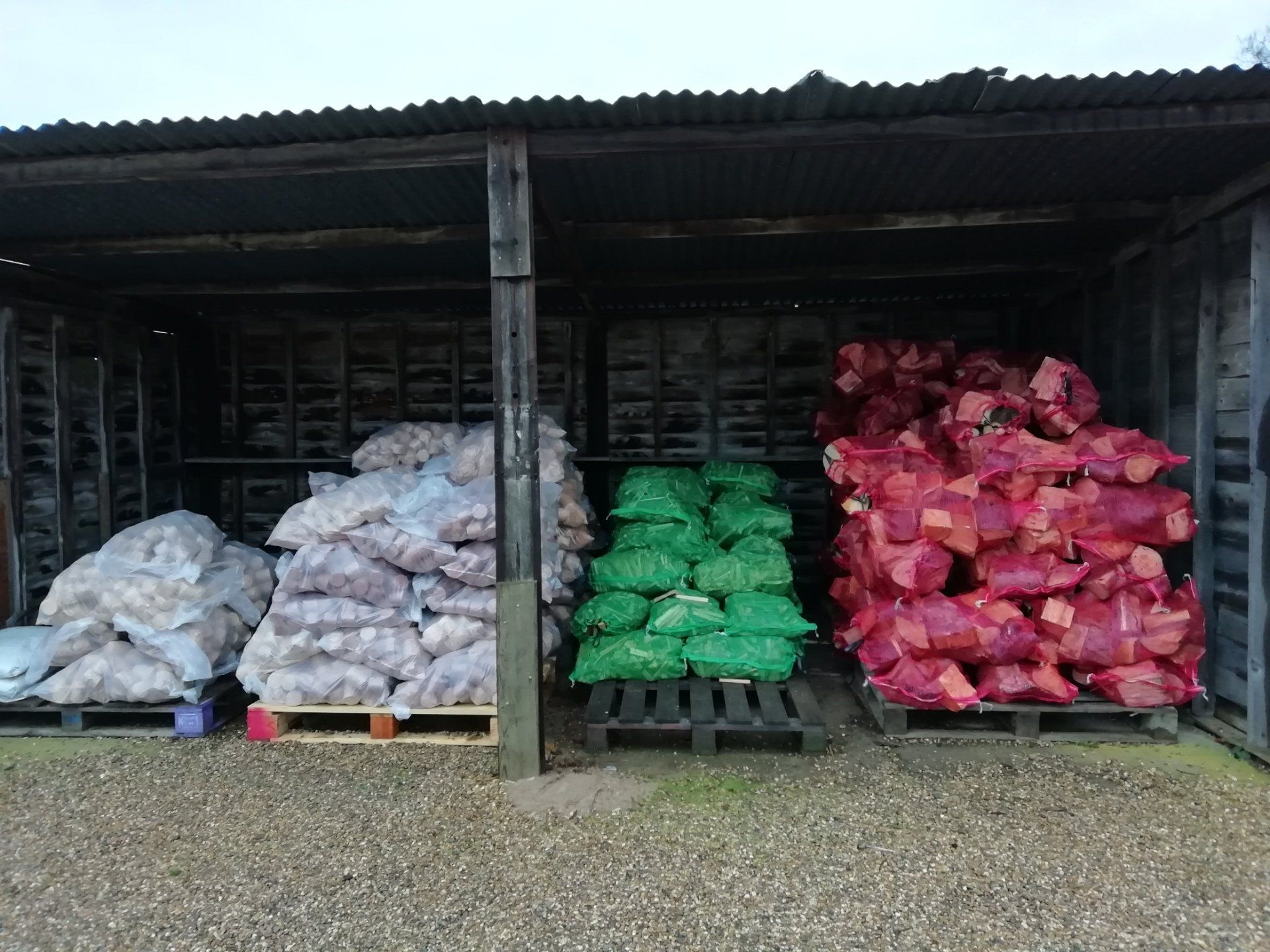 Available mulches, stones, and soils