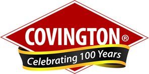 The covington logo is celebrating 100 years