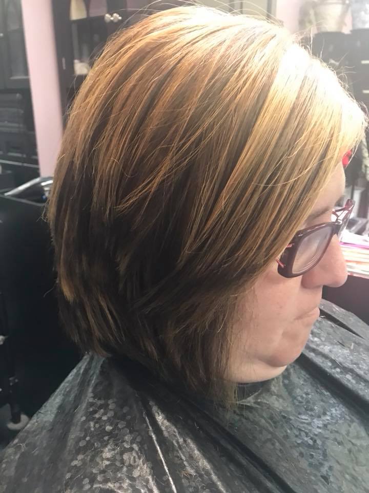 Wendy Copper Blonde and cocoa right face