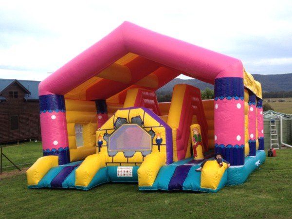 Big Pink Funhouse Inflatable Hire