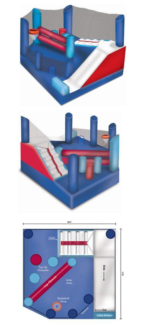 Racing 5 in 1 Jumping Castle