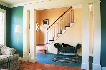 painters, decorating services, painting, decorators, - Upper Holloway, London - MP Painting & Decorating - Painter on a ladder paiting window frames