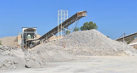 Crushed and graded stone
