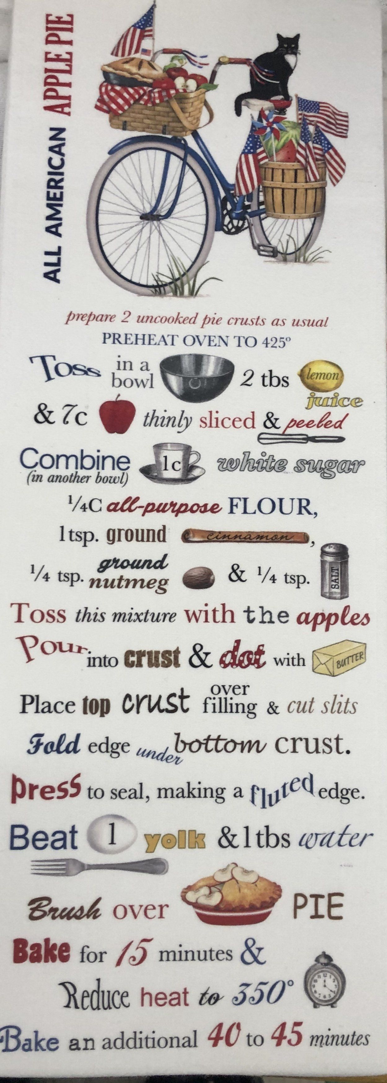 fun kitchen towel