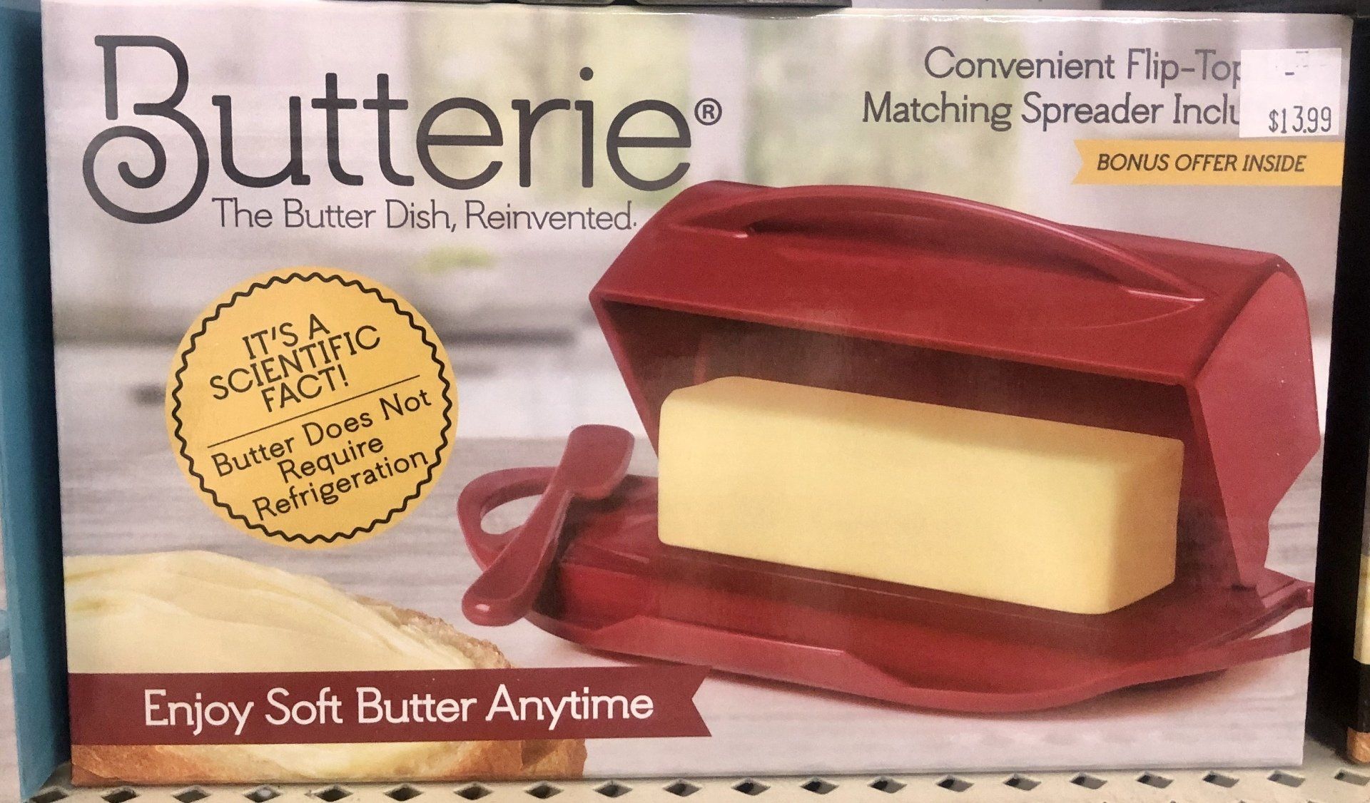 butter dish red
