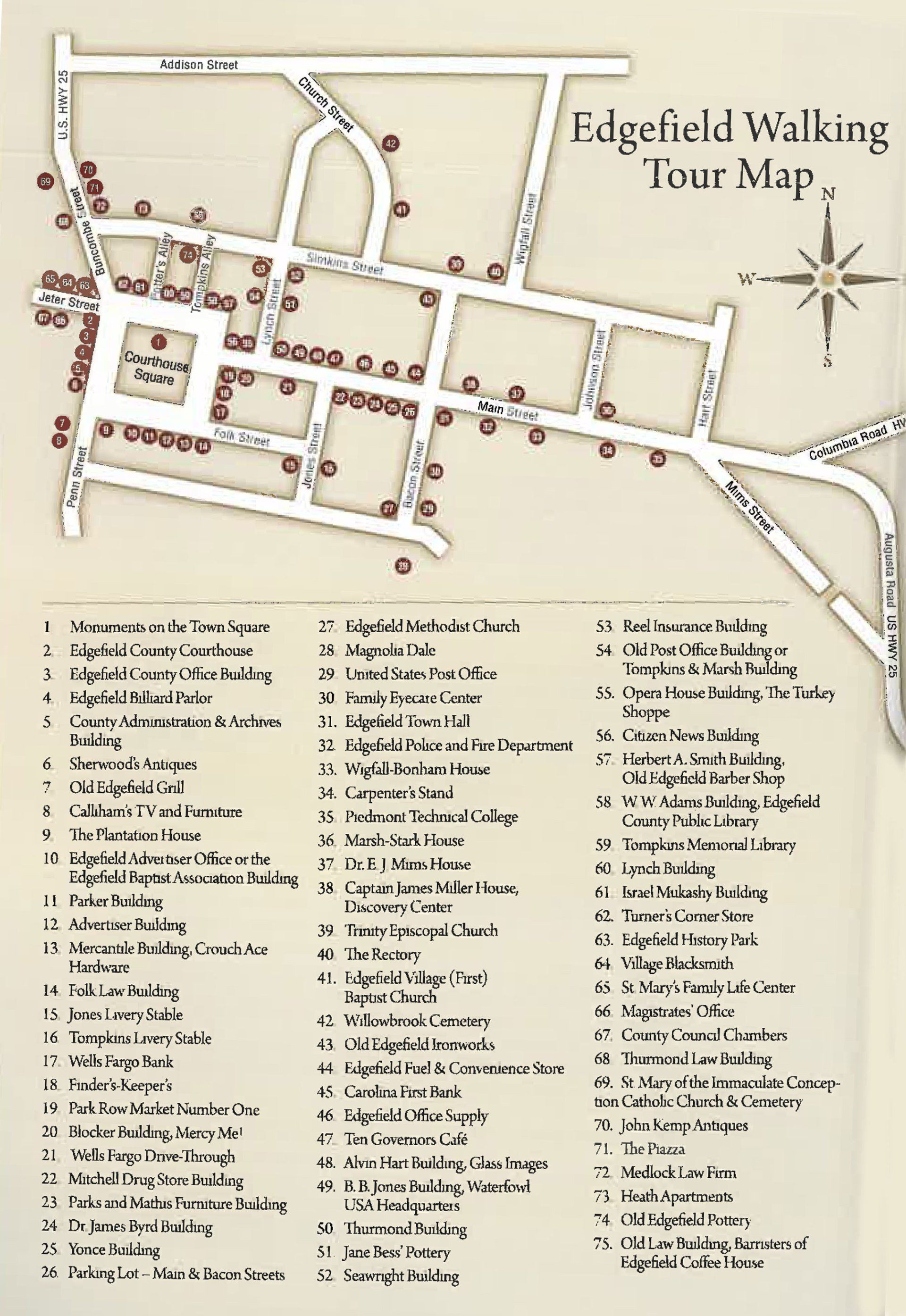 Edgefield Map