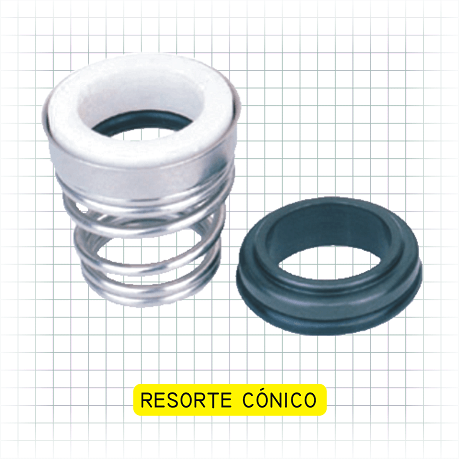 sello mecanico resorte conico