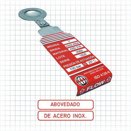 disco abovedado de acero inox
