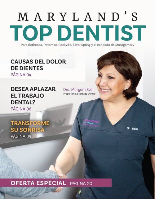 Maryland 's top dentist magazine has a woman on the cover
