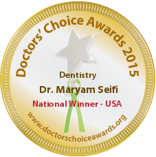 A doctors choice award for dentistry dr. maryam seifi