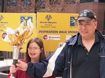 Girl Holding Fake Torch