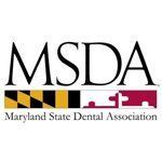 The logo for the maryland state dental association.