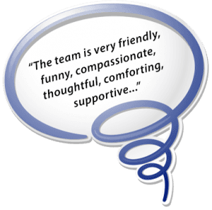 image of patient testimonial quote