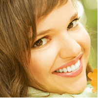 woman smiling