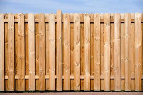 wood fence with bluish sky wood fence with bluish sky