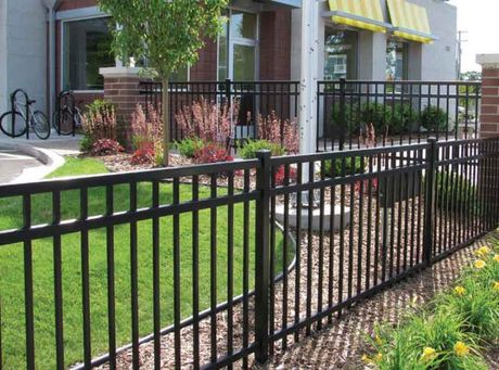 ornamental fence and flesh colored wall ornamental fence and flesh colored wall