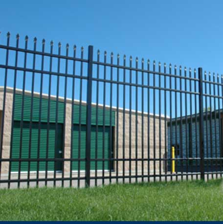 industrial fence in a factory