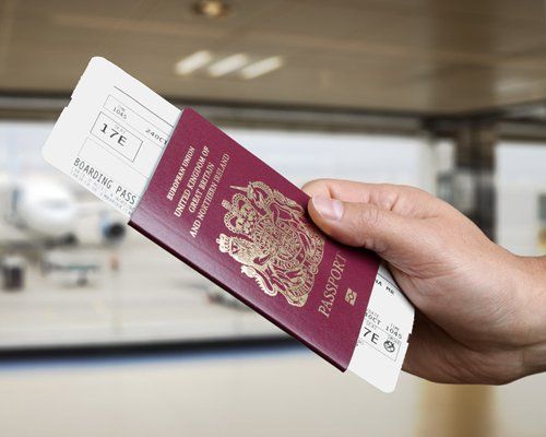 Passport and tickets