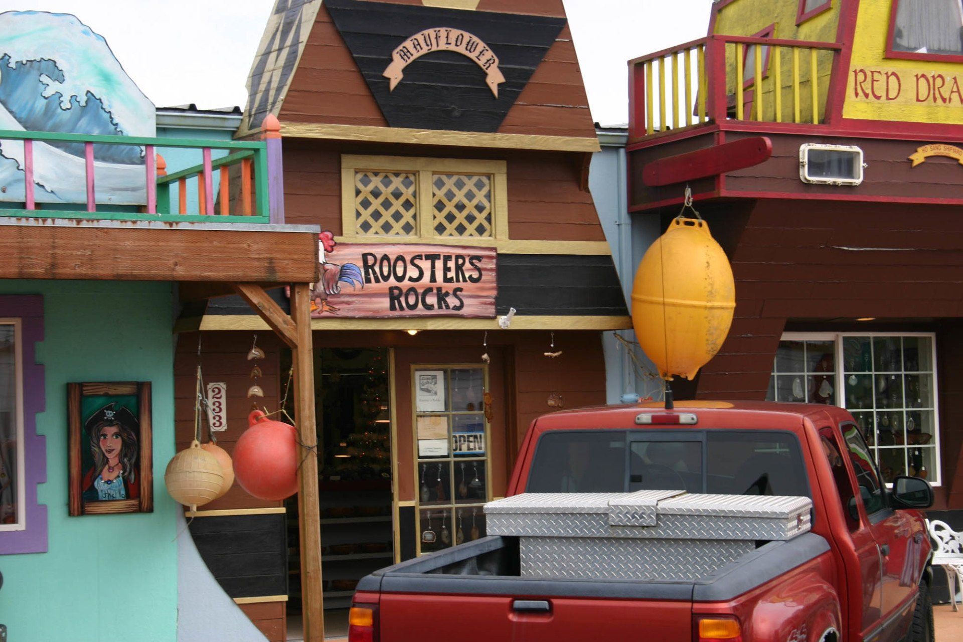 Roosters Rocks Storefront