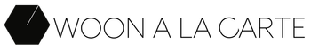 Een zwart-wit logo voor woon à la carte
