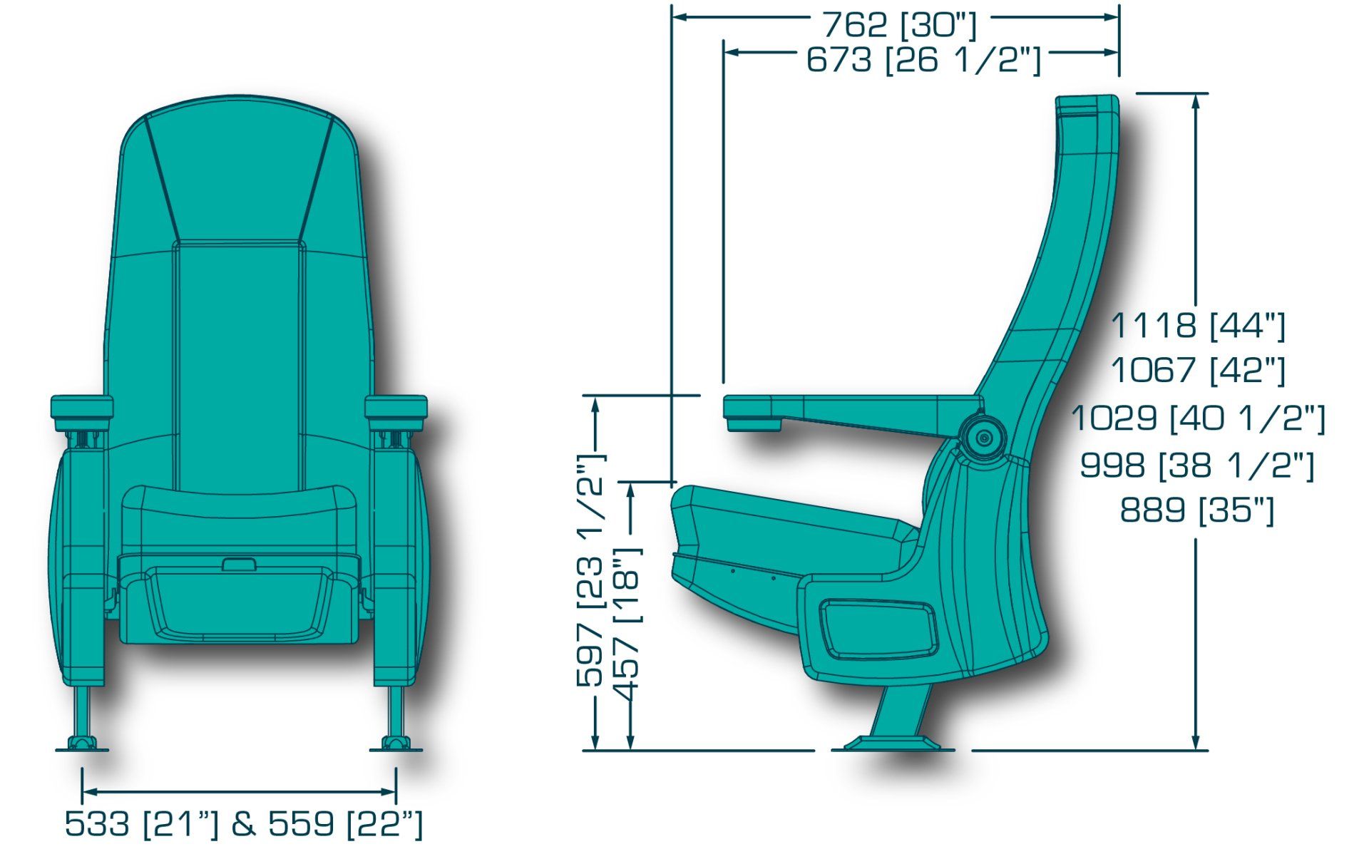 Alessandria LS Dimensional Drawing