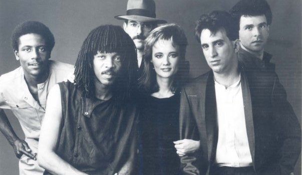 A black and white photo of a group of people