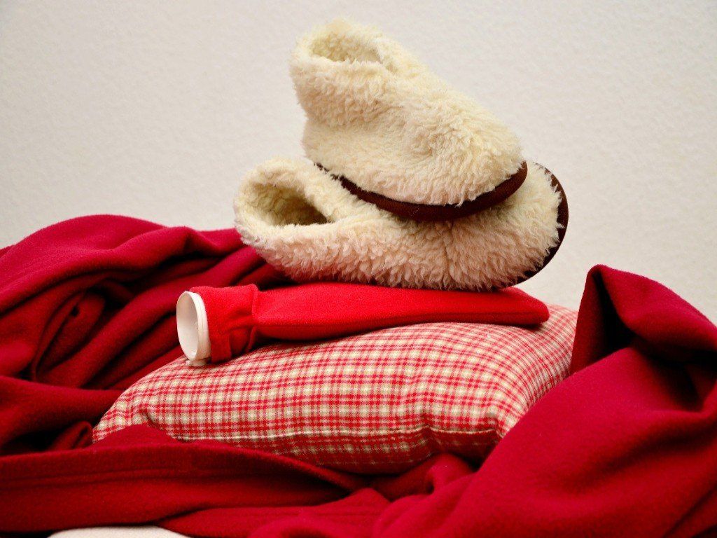 grief care pillow slippers blanket
